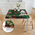 thumbnail image 2 of nygtbtfer Square Fitted Polyester Tablecloth, Decorative Table Cover,Oil &amp; Dust Proof Table Clothes for Living Room Kitchen Use white, 2 of 7
