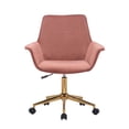thumbnail image 2 of Porthos Home Office Chairs, Amazing Elegant Style, Office Chair with Arms, 360 Degree Swivel, Height Adjustable, Deluxe Modern Office Seating, 33-38 x 26 x 25 Inch, 2 of 6