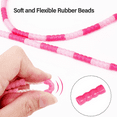 thumbnail image 3 of Beaded Jump Rope, Adjustable Fitness Skipping Ropefor Keeping Fit Training Workout Weight Loss - blue + pink, 3 of 5