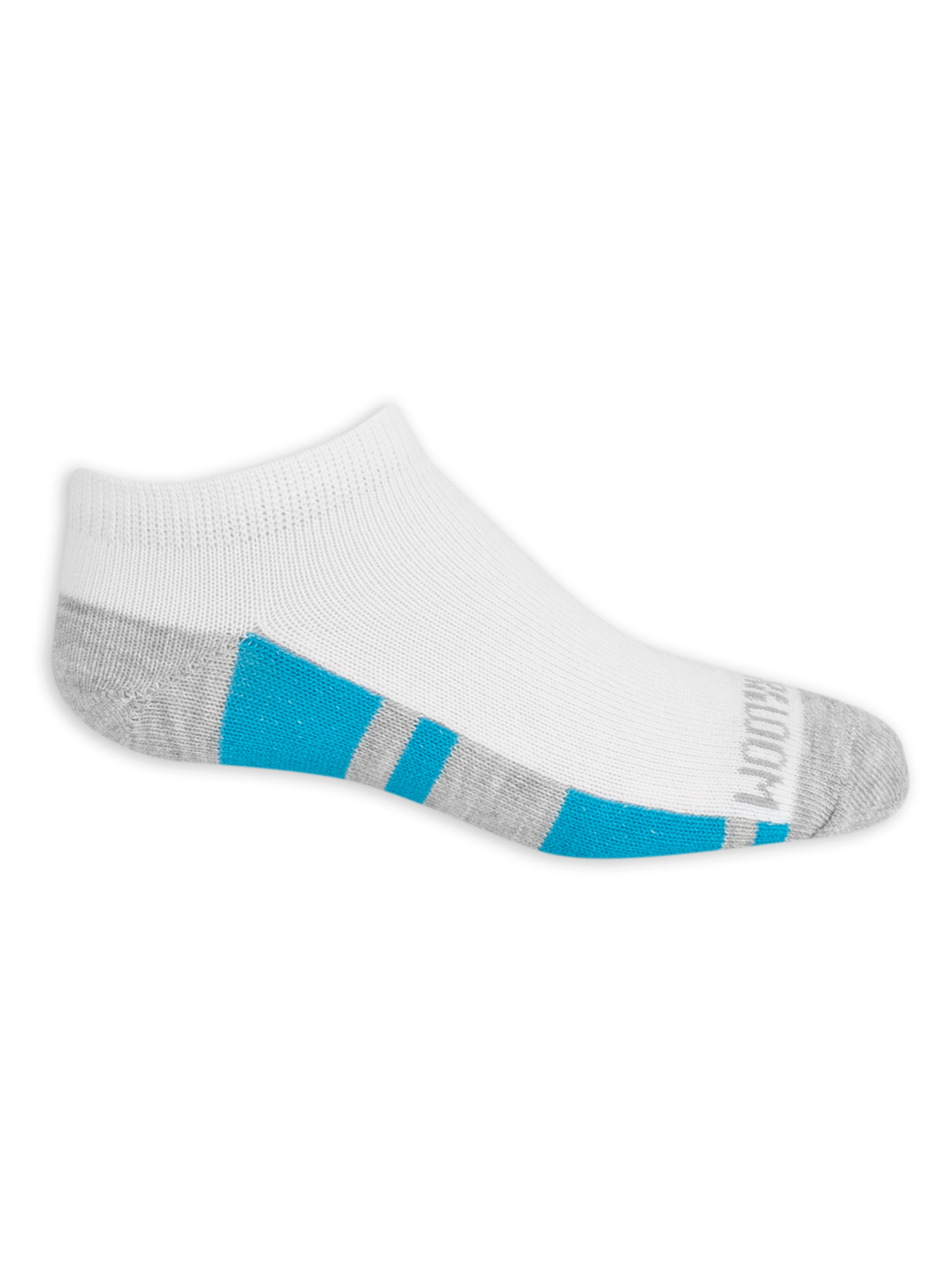 Fruit of the Loom No-Show Durable Solid Striped Socks (Big Boys or Little Boys) 10 Pack - image 4 of 5