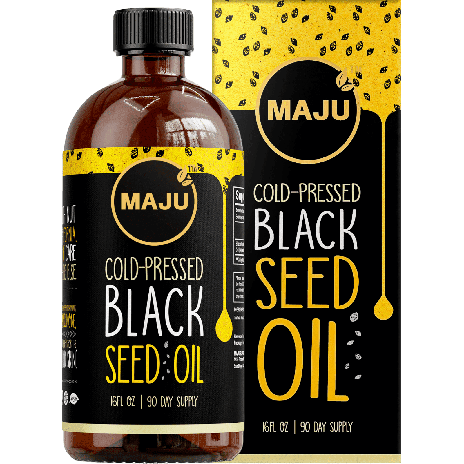 Maju Superfoods Black Seed Oil, Liquid, Unflavored, 7.15 Fluid Ounce
