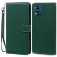 thumbnail image 1 of Étui E13 pour Moto E13 Étui Portefeuille en Cuir à Rabat pour Moto E13 Étui de Téléphone pour Moto E13 Capa Étui Fundas Vert Foncé-Sangle pour Moto E13, 1 of 6