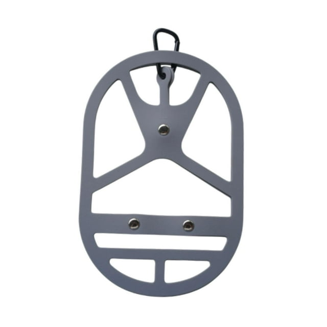 Cesta con Clip para calzado, soporte para zapatos para mochila, estante, cubierta de silicona para zapatos que ahorra espacio para actividades al aire Gris