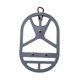 thumbnail image 1 of Clip para calzado, soporte para zapatos para mochila, bolsa de gimnasio, organizador, cubierta de zapato de silicona para senderismo, Pickleball, fútb Gris, 1 of 9