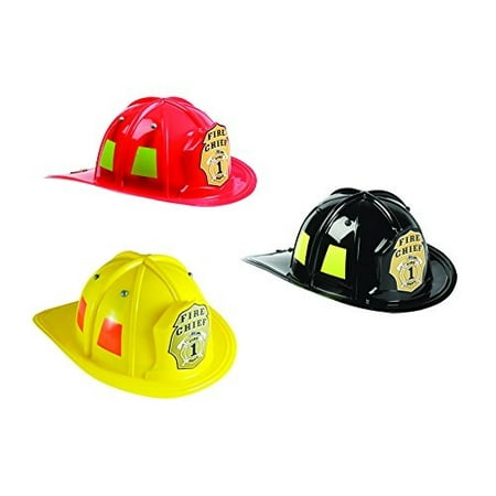 Zoom Junior Helmet - Aeromax Jr. Firefighter Helmet Assortment Black, Red, and Yellow
