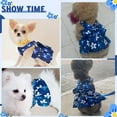 thumbnail image 5 of Small Dog Harness, Floral Bowknot Floral Cat Leash and Harness Set Breathable Cute Dog Harness with D Ring Dog Princess Dress Small Dog Clothes for Yorkie Chihuahua, 5 of 8