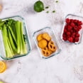 thumbnail image 3 of TechGen Premium Borosilicate Glass Food Storage Containers with Snap Locking Lids, 10 pack, 3 of 8