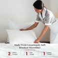thumbnail image 6 of Infinitee Xclusives King Sheet Set of 4, 16-inch Deep Pocket - Microfiber King Bed Sheets, White, 6 of 7