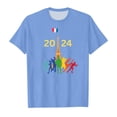 thumbnail image 2 of Toddler Girl's 2024 Paris Graphic Tees Short Sleeved Round Neck Summer T-Shirt, 2 of 4