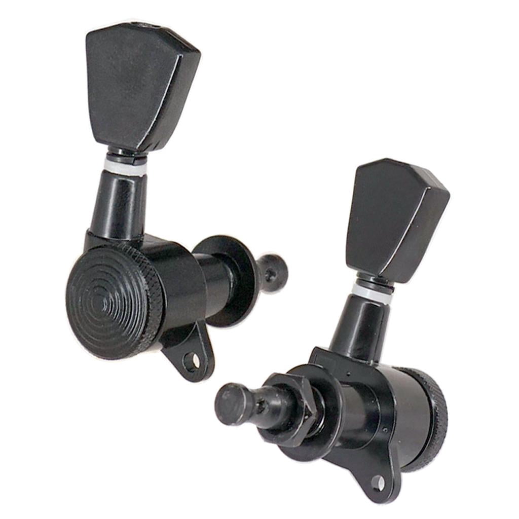 LeeQinersw 6pcs/pack Guitar Tuning Pegs Tuners Machine Heads 3x3 Locking Tuning Keys 3L3R