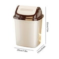 thumbnail image 3 of Kadlawus Under $5 ! Bathroom Trash Can With Lid Press Popup Flip Cover Wastebasket Small Garbage Bin For Toilet Office Bedroom Living Room Odor Control, 3 of 6