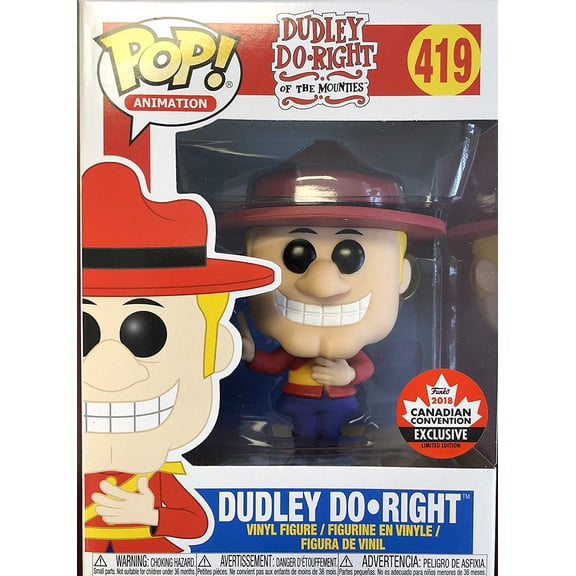 Funko Pop Dudley Do Right 2018 Canadian Convention Exclusive