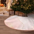 thumbnail image 5 of Fotbe Pink Marble Pattern Christmas Tree Skirt, Tree Skirts Plush Christmas Decorations, Christmas Tree Skirts Xmas Decorations Holiday Party Decor-48", 5 of 6
