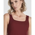 thumbnail image 4 of Real Essentials 5 Pack: Women’s Square Neck Ribbed Crop Tank Tops – Racerback Workout, Gym & Casual Shirts, 4 of 8