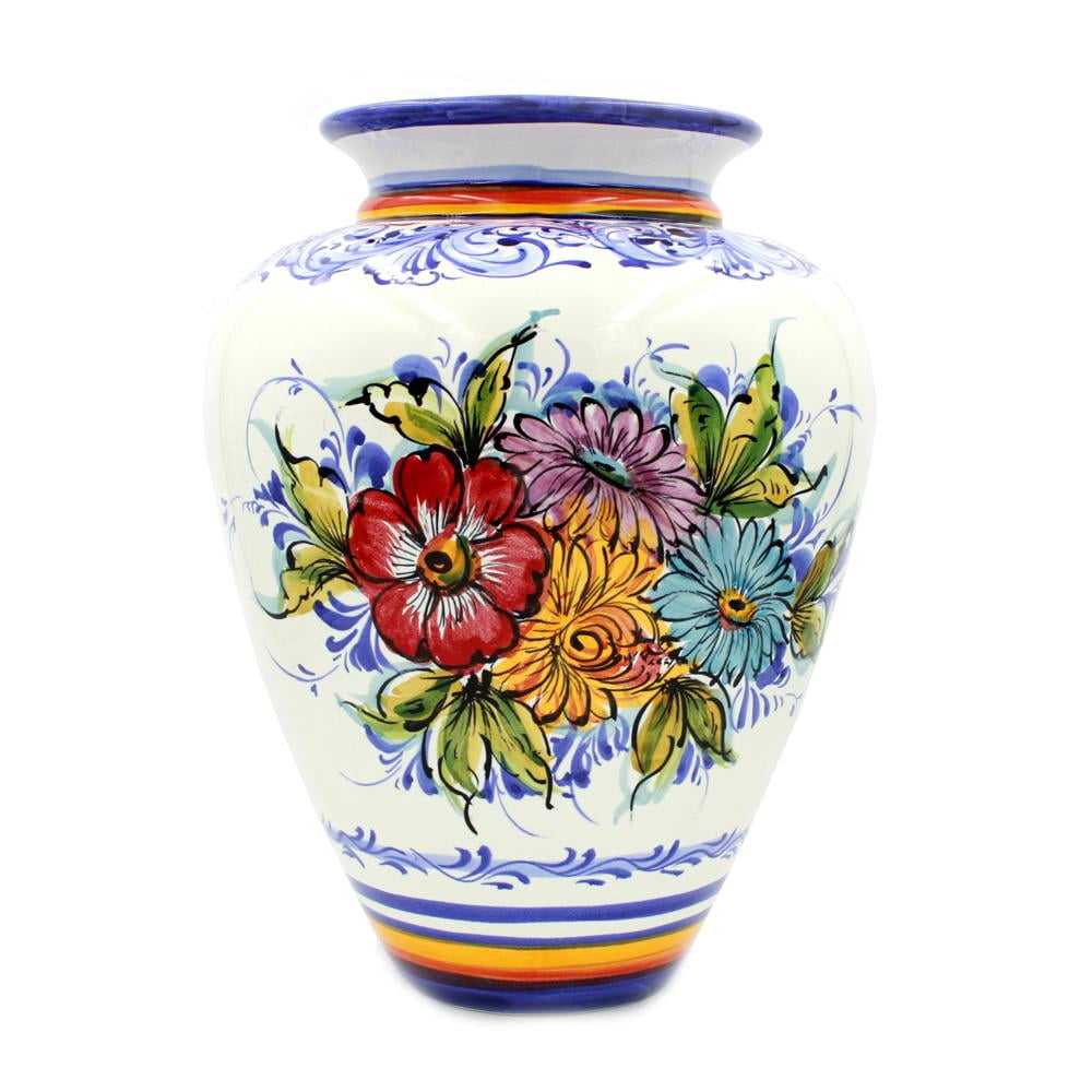 Handpainted Decorative Traditional Portuguese Ceramic Vase 27