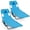 Multicolour, variant on Gymax 2PCS Tanning ChairFolding Beach Lounge Chair w/5-Position Adjustable Backrest Blue
