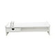 thumbnail image 5 of Soporte elevador para monitor, estante elevado para computadora, organizador de escritorio, estante de almacenamiento de mesa 1 cajón blanco, 5 of 9