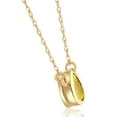 thumbnail image 2 of Pompeii 1/4ct Fancy Yellow Pear Solitaire Diamond Necklace Yellow Gold Lab Grown Pendant, 2 of 2