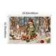 thumbnail image 3 of Seyotauo Christmas Decor 3D Stereoscopic Embroidery Carpet - 24 x16 inch Polyester Xmas Decor Indoor Outdoor, Absorbent Nonslip Dirt Proof Washable Foot Mat for Entryway Kitchen Bathroom Porch Patio, 3 of 6