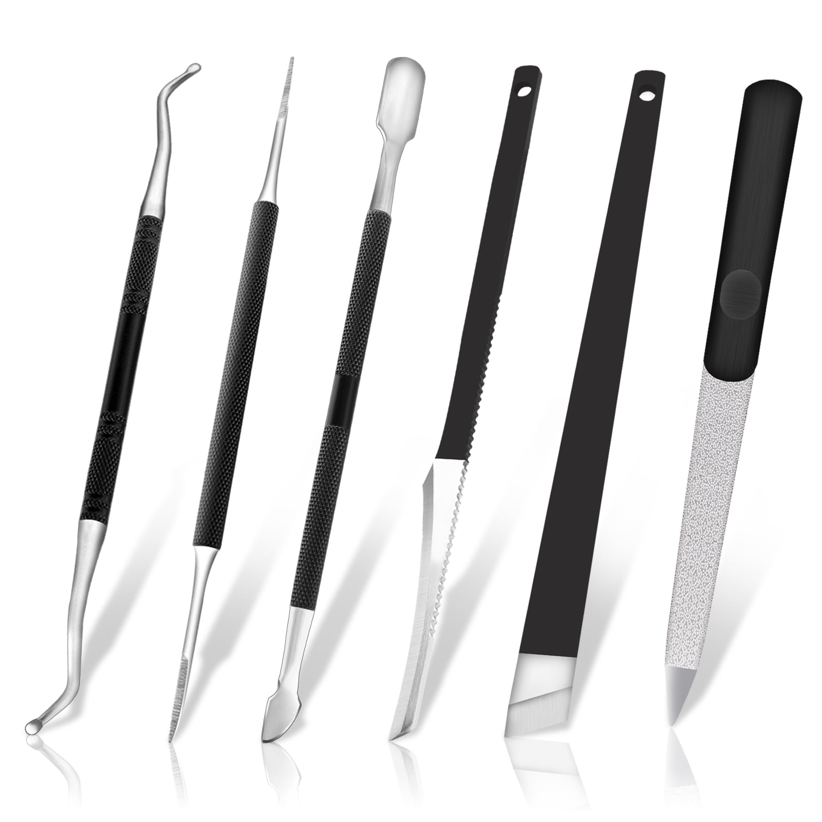 Ingrown Toenail Pedicure Tool Kit 6pcs, Ingrown Toe Nail File and