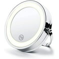 thumbnail image 2 of Vanity Mirror, Magnifying Makeup Mirror Wall Mount LED Lighted Cosmetic Vanity Mirror for Bathroom Two Sided Shaving Mirror 7X Magnification 6 ih, 2 of 7