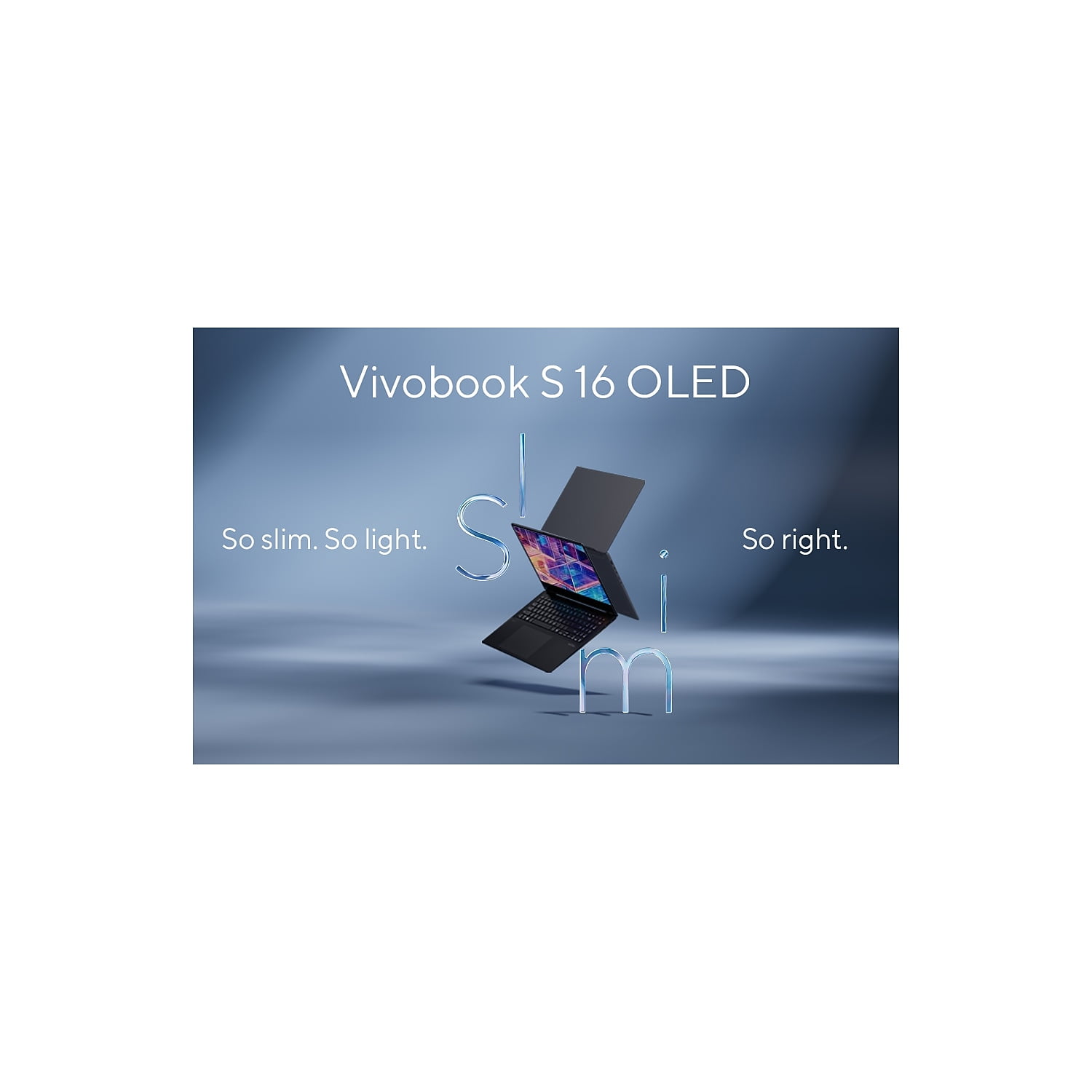 ASUS Vivobook S 16 2.8K OLED AI Laptop Intel Core Ultra 9 285H 16GB RAM 1TB SSD Backlit Keyboard