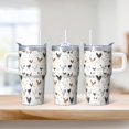 thumbnail image 2 of 20oz Rooster Chicken Tumbler with Handle Popular Birthday Christmas Gift for Chicken Fans Women Men Insulated Travel Mug Fits Standard Cup Holders Comfortable Handle Durable Office Trips, 2 of 6