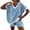 Blue, variant on Two Piece Sets for Women Striped V Neck Short Sleeve Summer Oversized T Shirts Wide Leg Casual Baggy Outfits Matching Sets Red 2XL