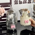 thumbnail image 3 of Makeup Brush Storage Box with Rotating Grid Design Large Capacity Cosmetic Storage Bin for Bedroom And Bathroom, 3 of 8