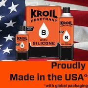 Kroil Penetrating Oil with Silicone (Aerosol Spray-10oz Can-Case of 12), Penetrant for Rusted Bolts, Metal