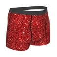 thumbnail image 3 of Fotbe Red Glitter Men’s Total Support Pouch Boxer Briefs, X-Temp Cooling, Moisture-Wicking Underwear, Regular, Long-leg and Trunk-, 3 of 9