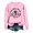 Pink, variant on Venzia Women Halloween Crewneck Sweatshirt, Black Long Sleeve Pullover Top, Casual Fall Graphic Sweatshirt
