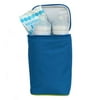 J.L. Childress Tall TwoCOOL 2 Bottle Cooler - Breastmilk and Baby Bottle Bag with Ice Pack, Blue/Green