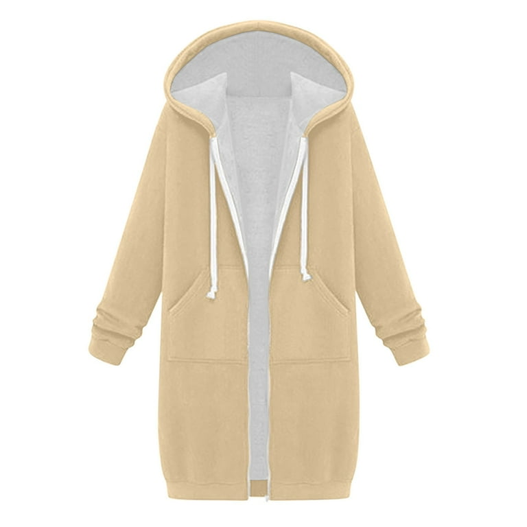 Hoodies for Women Fashion Sweatshirts: Solid Color Spring And