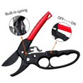 thumbnail image 2 of 8" Professional Ratchet Anvil Pruning Shears , Ratcheting Mechanism, Anvil Groove Design, Reinforced Design Handle, Garden Shears Clippers, Anvil Pruner, Hand Tools Scissors Loppers, 2 of 5