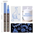 thumbnail image 6 of Acrylic Paint Markers Set,Dual Tip Dual Color Paint Pens Fine Needlepoint Marker Arts And Crafts Supplies Kit,Double Line Outline,For Highlighting Pens Painting Glitter Pens For Guest Book 12Ml, 6 of 9