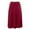 Red, variant on kamemir Women's Solid Ombre Lightweight Flare Midi Pull On Closure Skirt S-XXL Plus Size(Red,M)