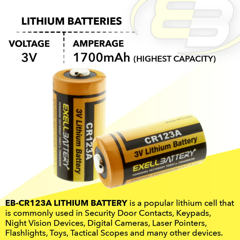 Genuine Streamlight® Lithium 3-Volt CR123 Batteries - 12 pack - 85177