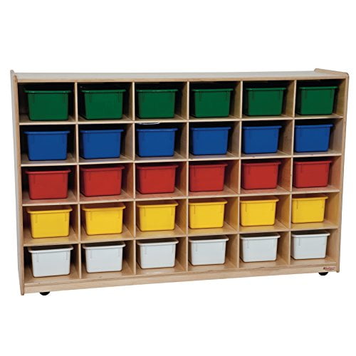 Wood Designs 16033 30 Tray Storage with Assorted Trays