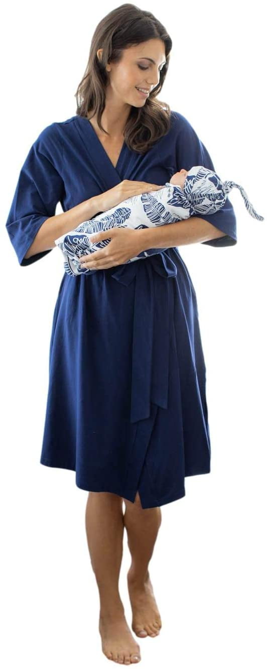 Baby Be Mine Maternity Mommy & Me Delivery Robe with Matching Baby