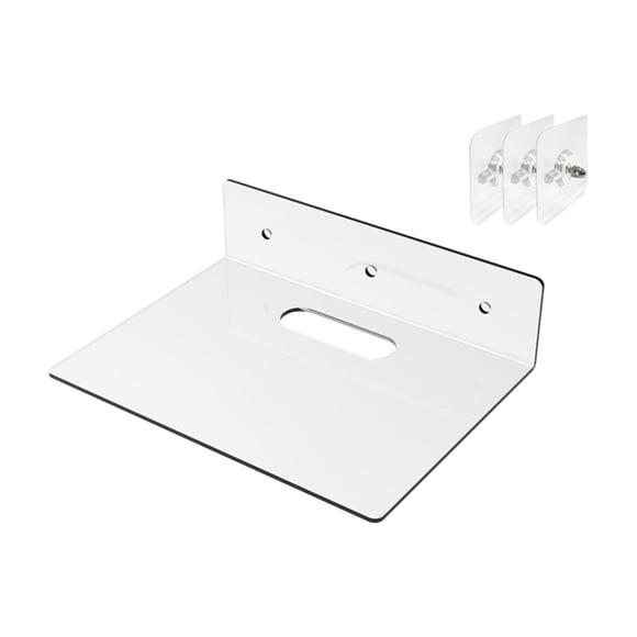 Estante de pared de acrílico sin perforaciones estante de pared sala de estar pared baño cocina almacenamiento