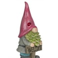 thumbnail image 4 of Alpine Corporation 19"H Garden Gnome with Red Hat Holding “Welcome” Sign, 4 of 6