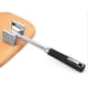 thumbnail image 5 of Meat Tenderizer Dual Hammer Function Pounder Tool with Textured Side and Flat Side For Tenderizing Steak Beef Poultry 10.8' Length, Black and Silver, 5 of 5