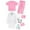 Clothes Set 6#Pink, variant on Baby Girl Outfit Children White Long Sleeve Lab Coat Baby Doctors Play Dress Stage Performance Party Theme Events Outfit Sets