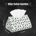 thumbnail image 6 of Goofa Colorful Grass Pattern Triangle Square Tissue Box Cover, Modern PVC Leathe Facial Paper Holder,Decorative Holder/Organizer for Bathroom Vanity Countertop, 6 of 9