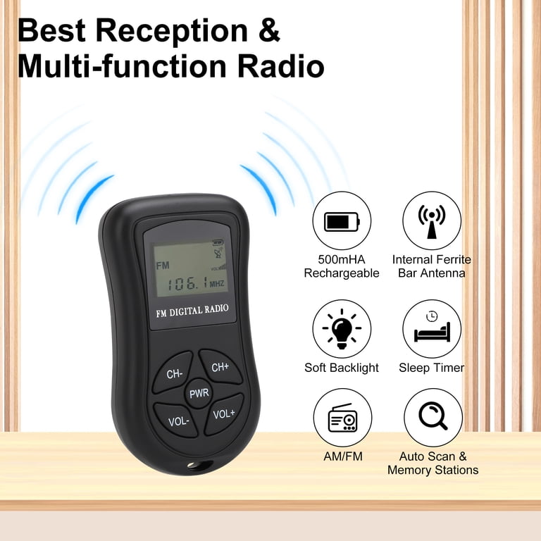 TSV Portable FM Radio with LCD Display photo 2