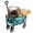 Green, variant on Collapsible Foldable Wagon Cart, Utility Beach Wagon with Strapping System, Utility Grocery Cart with All-Terrain Wheels for Camping/Shopping/Sports/Gardeing, Purple