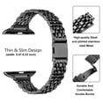 thumbnail image 3 of Correa de metal delgada MiohHR para Apple Watch, 42 mm/41 mm/40 mm/38 mm, 3 of 8