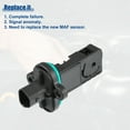 thumbnail image 4 of Unique Bargains Car Mass Air Flow MAF Sensor Airflow Meter Fit for Opel Mokka 2013 No.95930057, 4 of 6