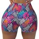 thumbnail image 2 of Fotbe Tropical Leaves Shorts Sin Costuras – Shorts Deportivos de Cintura Alta para Mujer, Elásticos para Gimnasio, Yoga, Running o Ciclismo-X-Large, 2 of 8